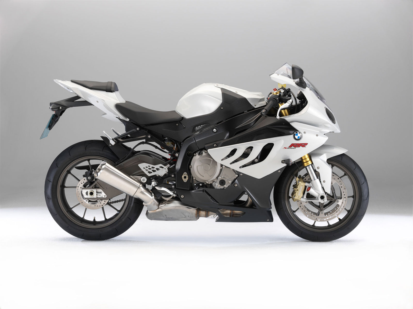 Amotopart Carenados para BMW S1000RR 2009-2014 Blanco SRR Genérico