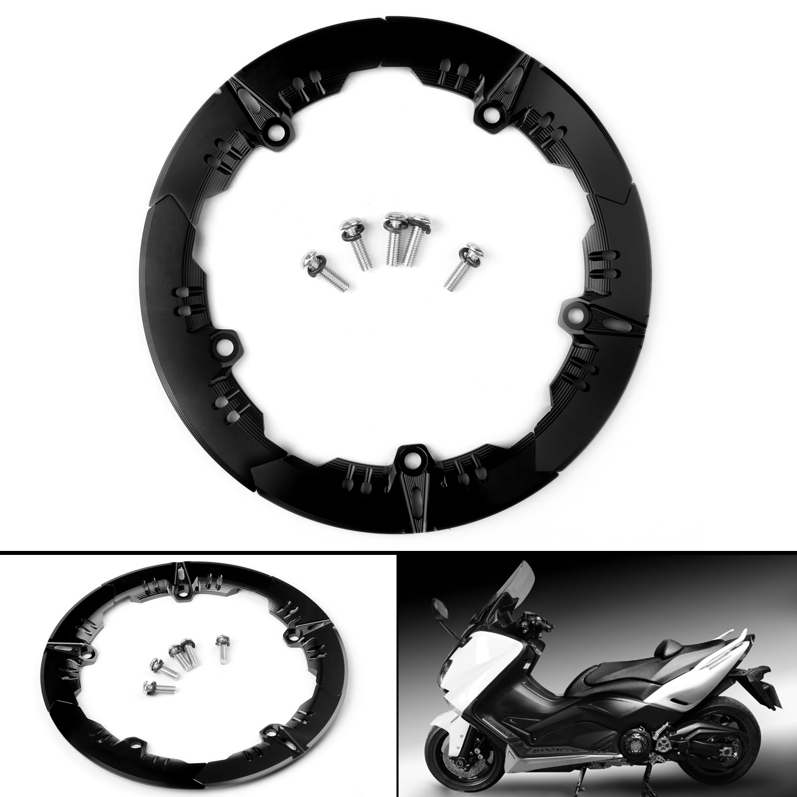 CNC Aluminum Transmission Belt Pulley Cover For yamaha TMAX 530 SX DX (2017) 5 Color