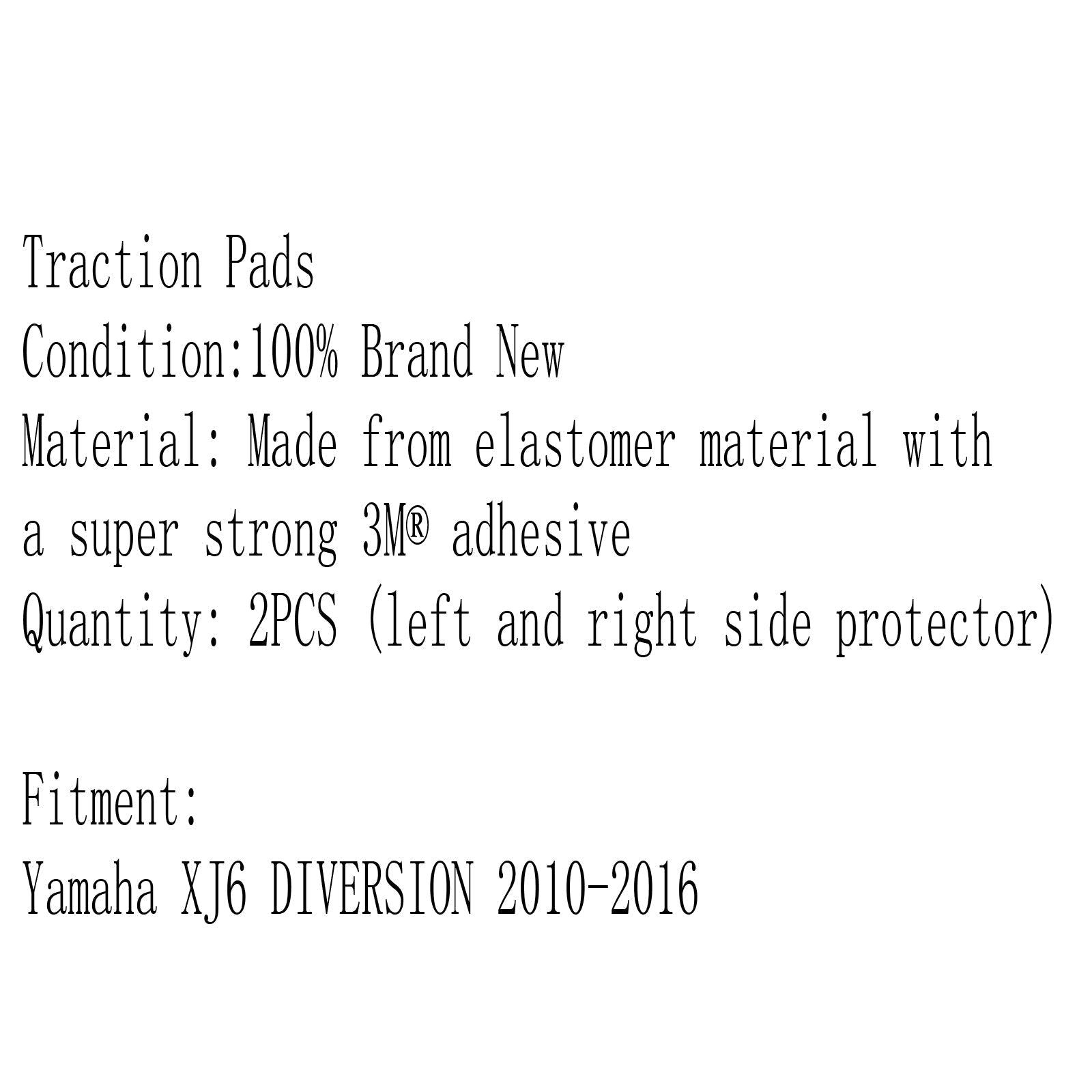 Paraserbatoio Traction Pads Protettore Ginocchiera Gas Laterale Per Yamaha XJ6S Diversion 10-16 Generico