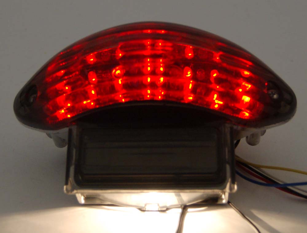 Feu arrière LED intégré pour Suzuki GSXR1300 (99-07) Katana 600/750 2 couleurs générique