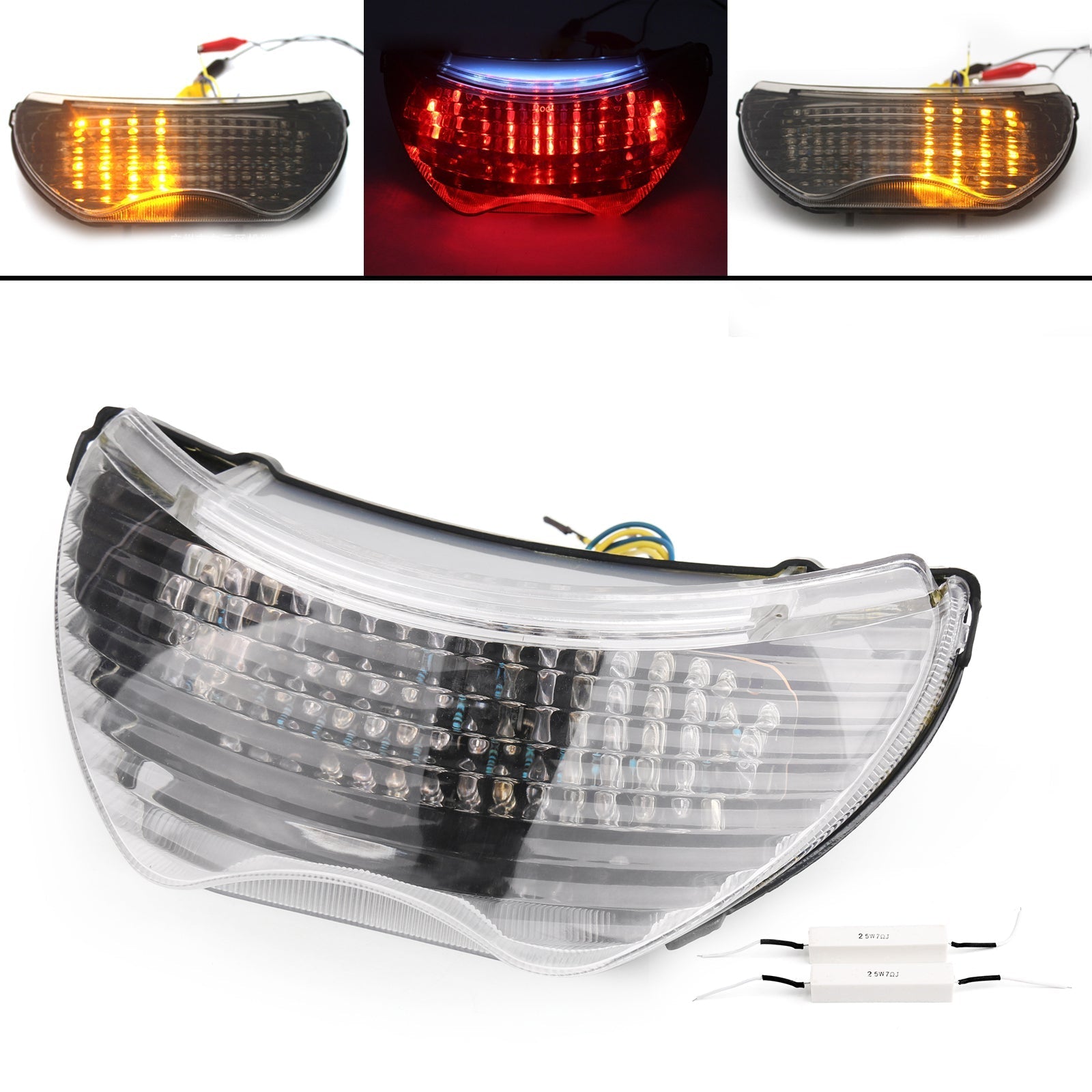 Integrated LED TailLight Turn Signals Honda CBR 6 F4 F4i CBR 9 RR Smoke