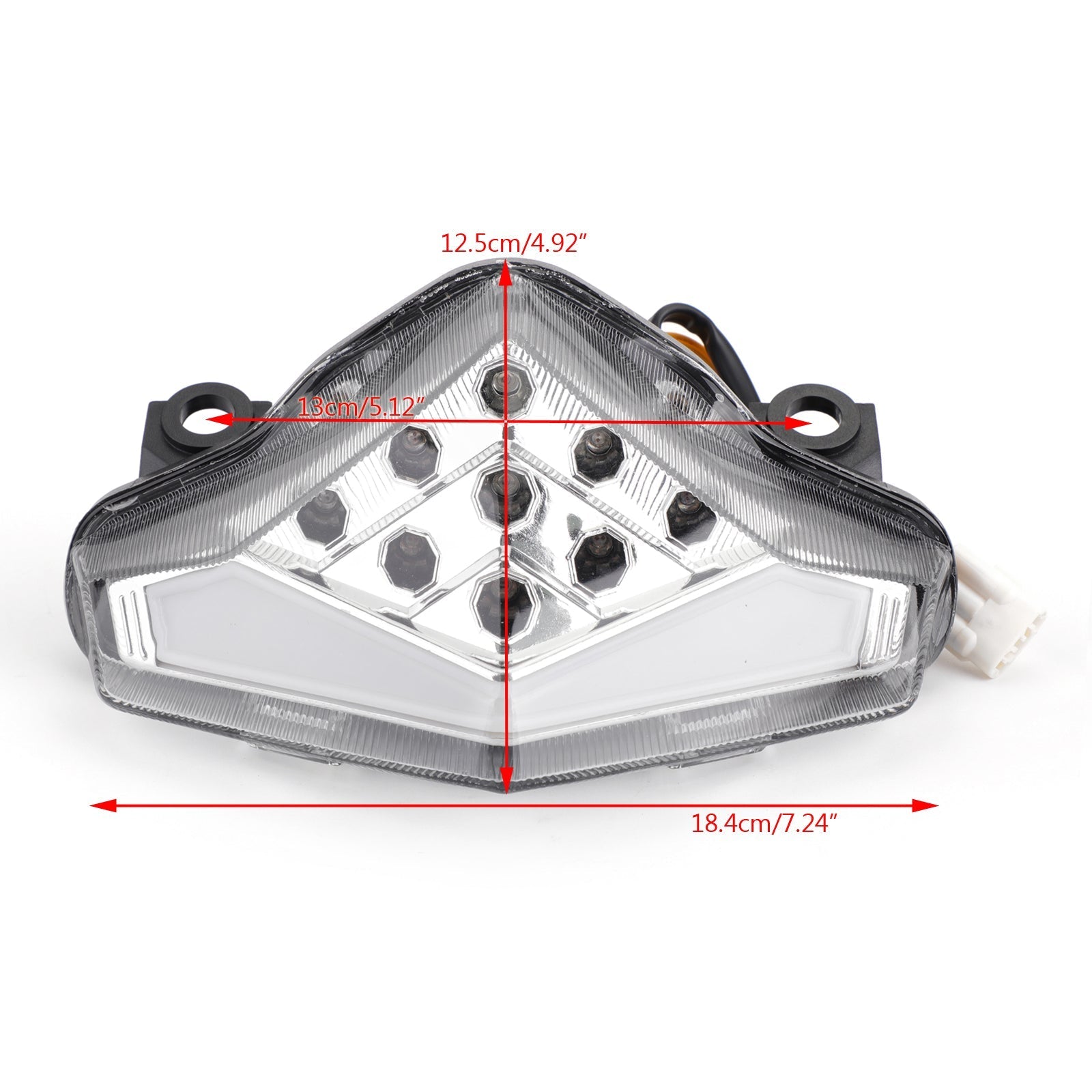 Clignotants de feu arrière LED intégrés pour Kawasaki ER-6 N/F (12-2014) 2 couleurs génériques