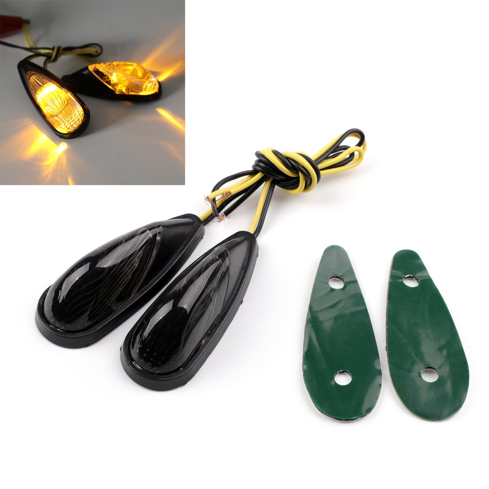 Clignotants arrière LED Euro encastrés pour Honda CBR 600 900 929 1000 RR Generic