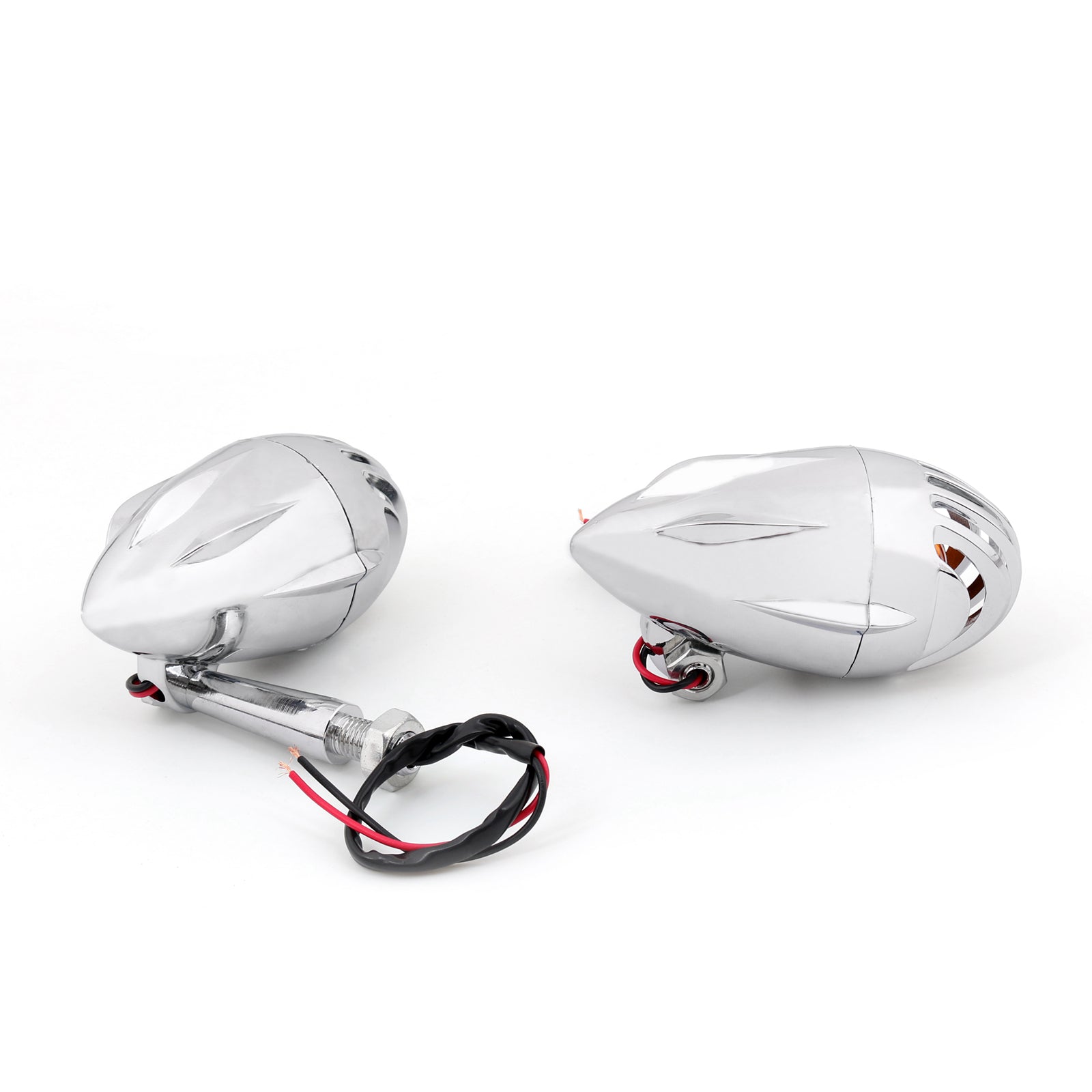 2pcs Moto Clignotants Grill Bullet Ambre Voyants Lampe Générique