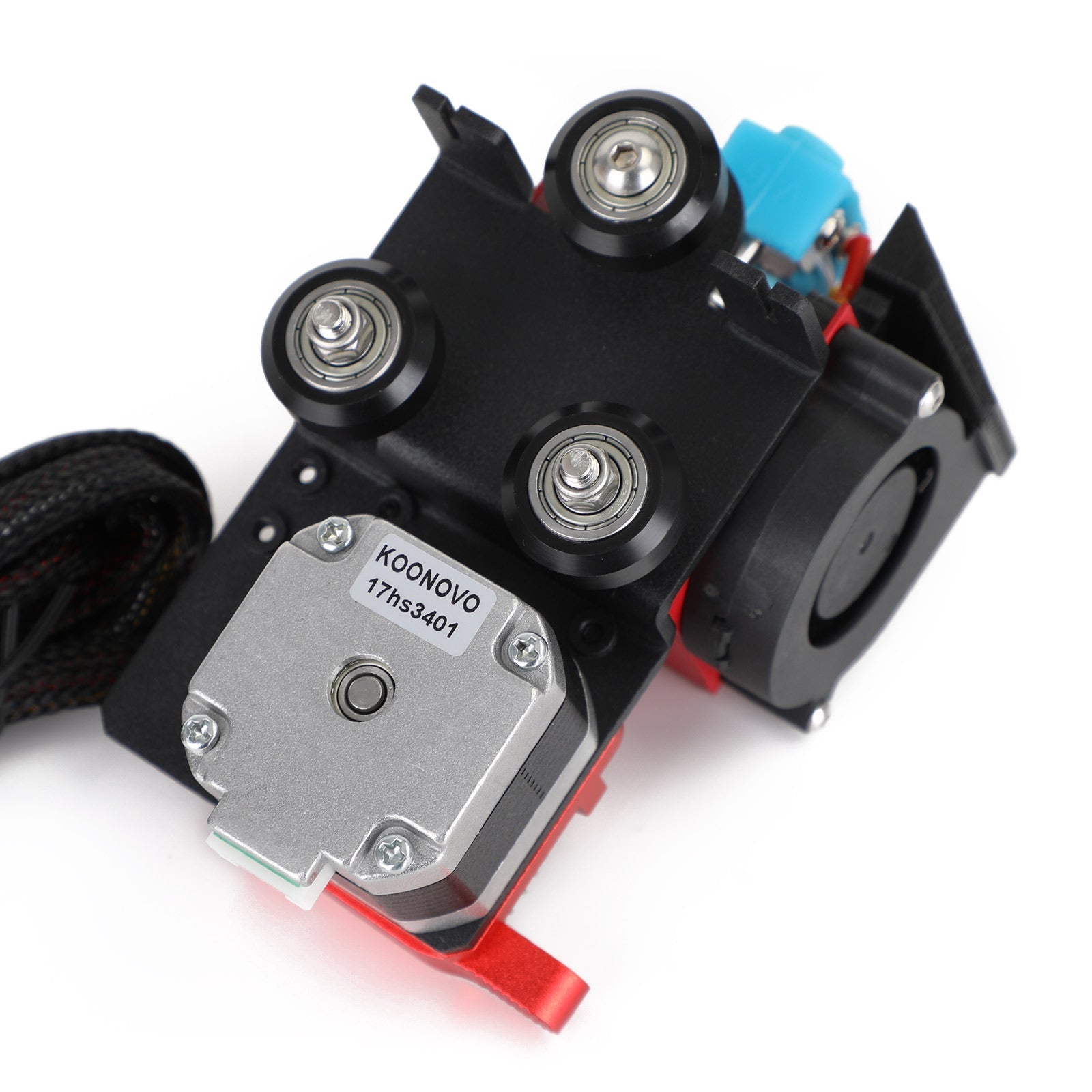 Ventilador de extrusor de turbo de la impresora 3D MK8 Direct Turbo Polea para CR-10 Ender3 12V/24V