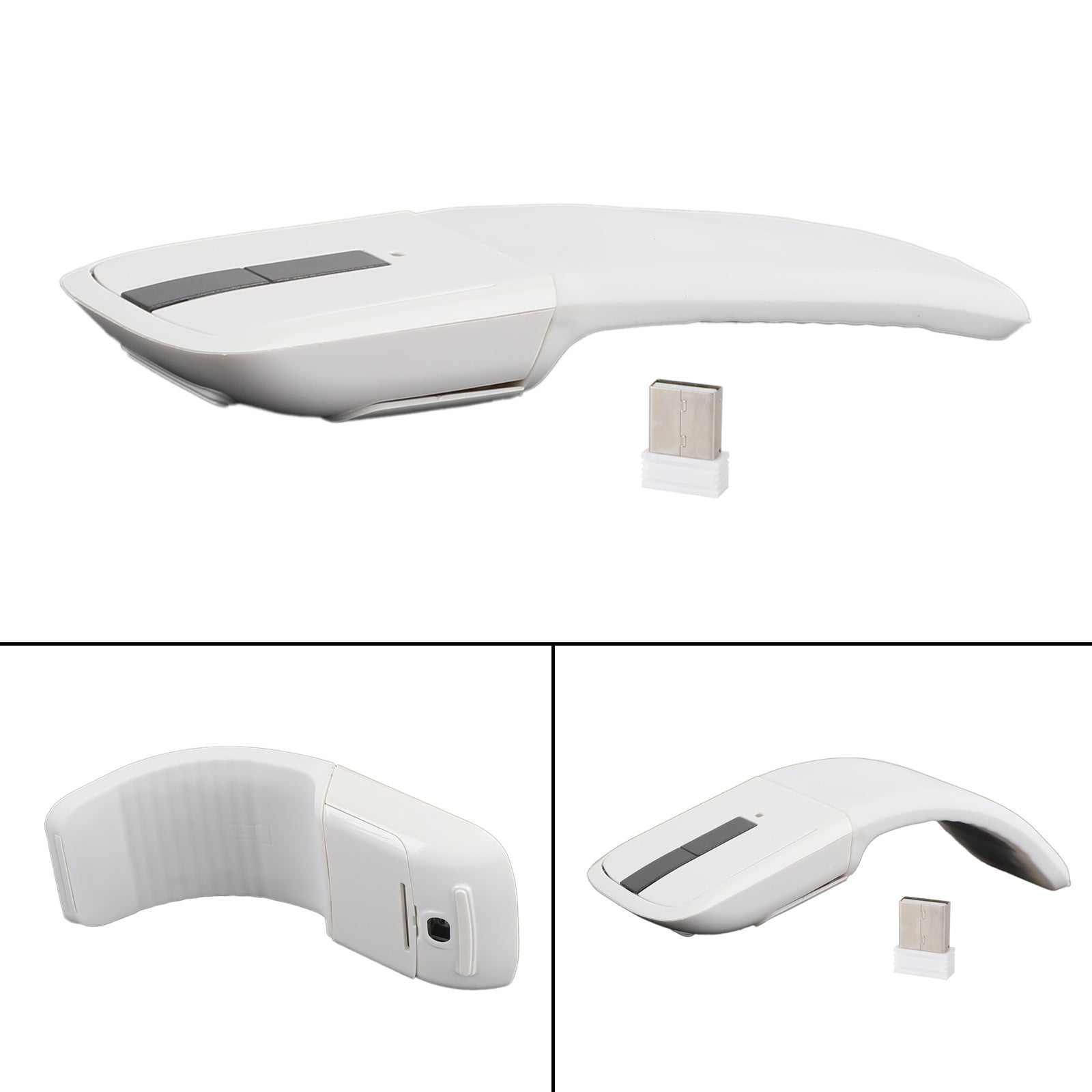Mouse wireless pieghevole Arc Touch Ricevitore tattile ottico da 2,4 GHz PC portatile