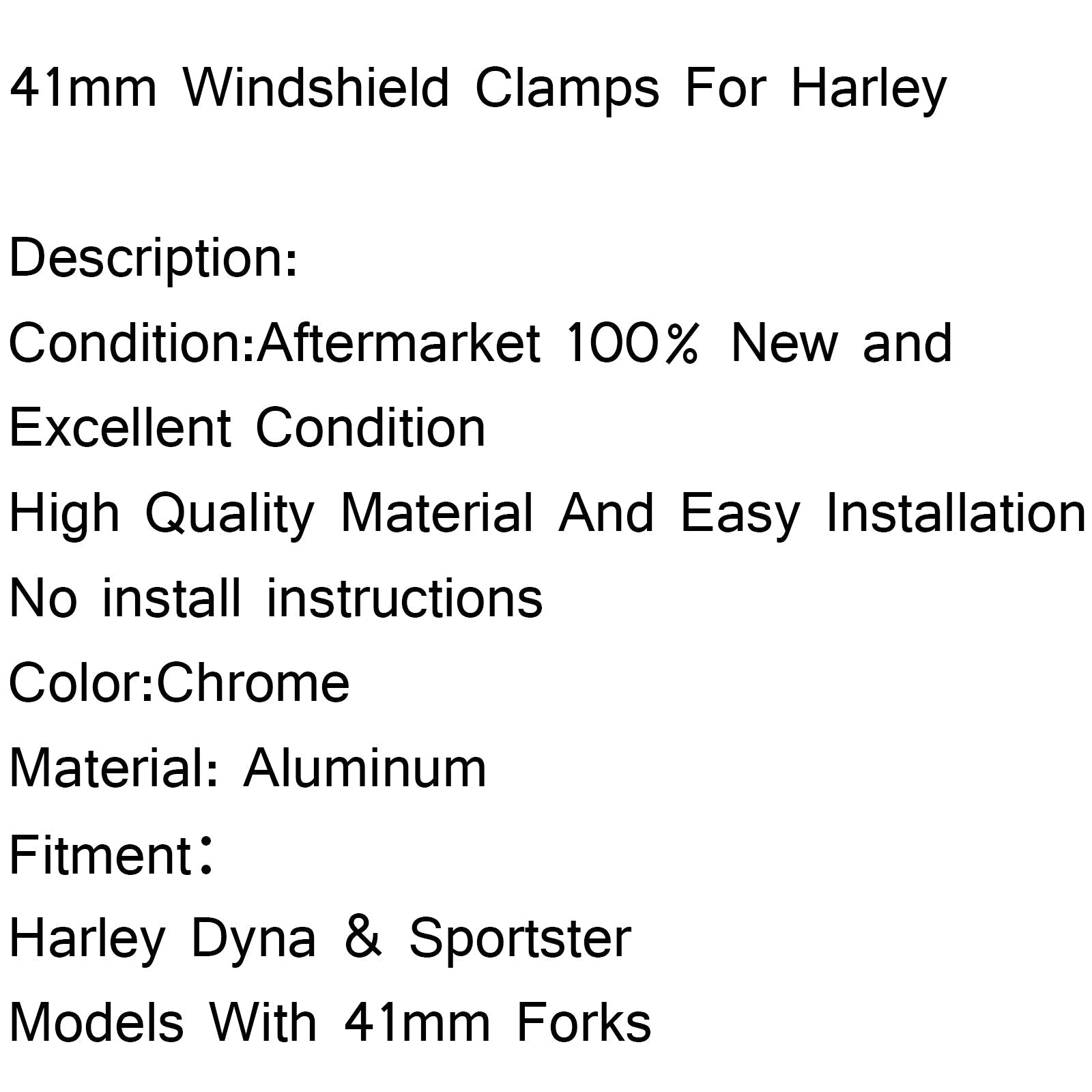 Pare-brise Pare-brise pour Harley Davidson Sportster XL883 86-2010 XL1200 (1988-2011), Clair Générique