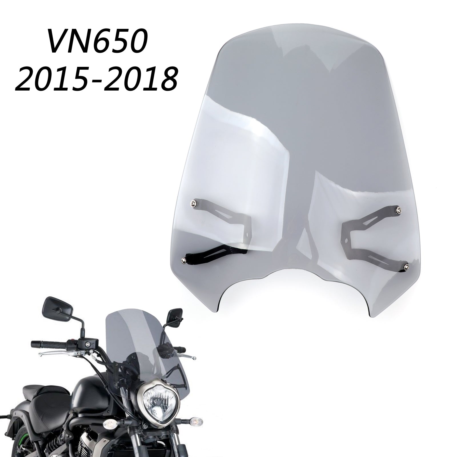 Pare-brise Pare-brise avec support pour Kawasaki Vulcan S EN 650 2015-2023 générique