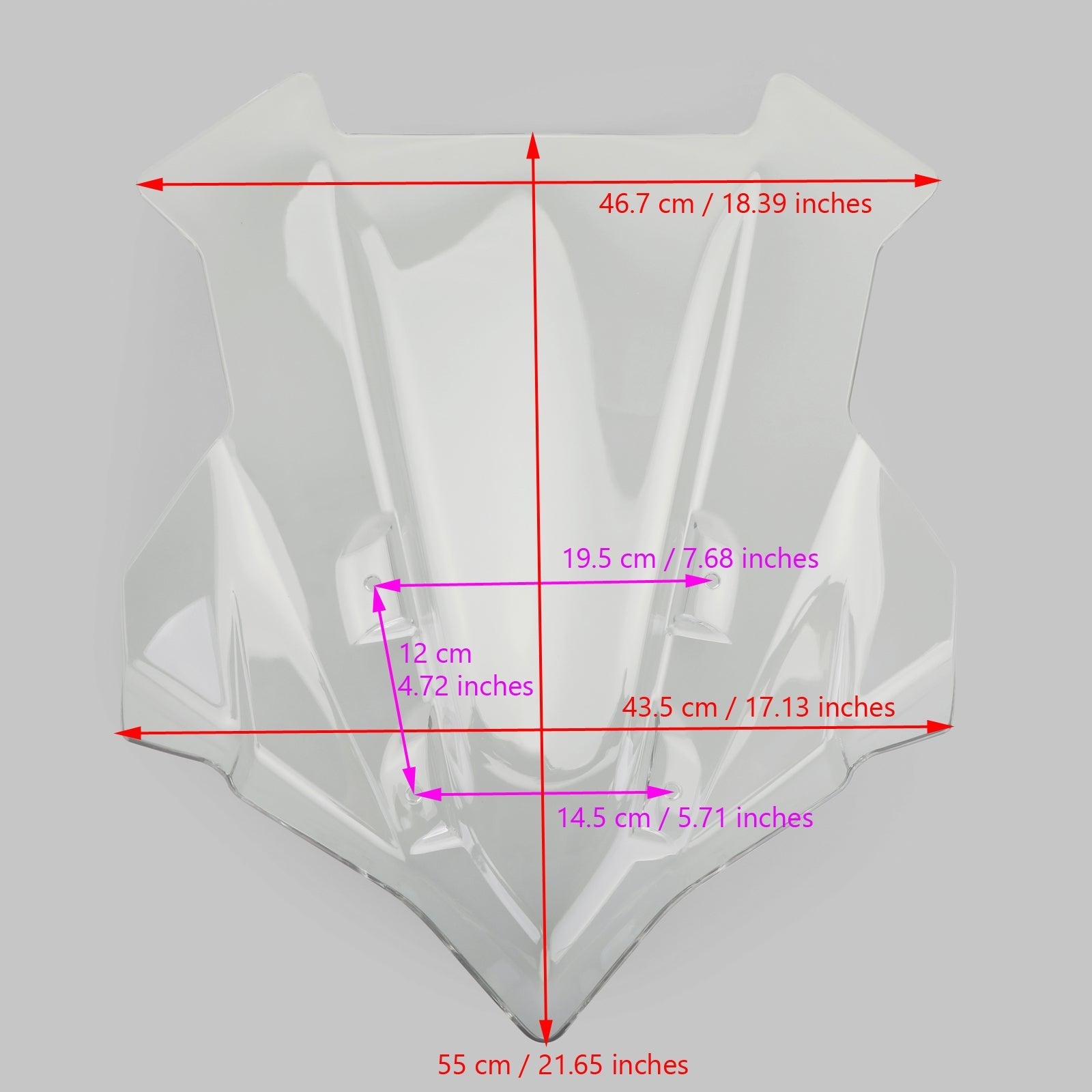 Szyba przednia motocykla do Yamaha MT-09 Tracer GT Tracer 900 GT 18-20 Generic