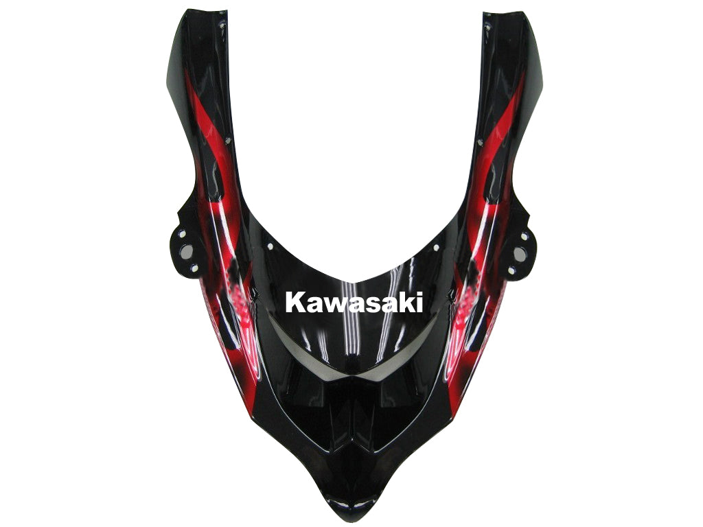 Carénage Amotopart 2004-2005 Kawasaki ZX 10R Black &amp; Red Flame Ninja Generic