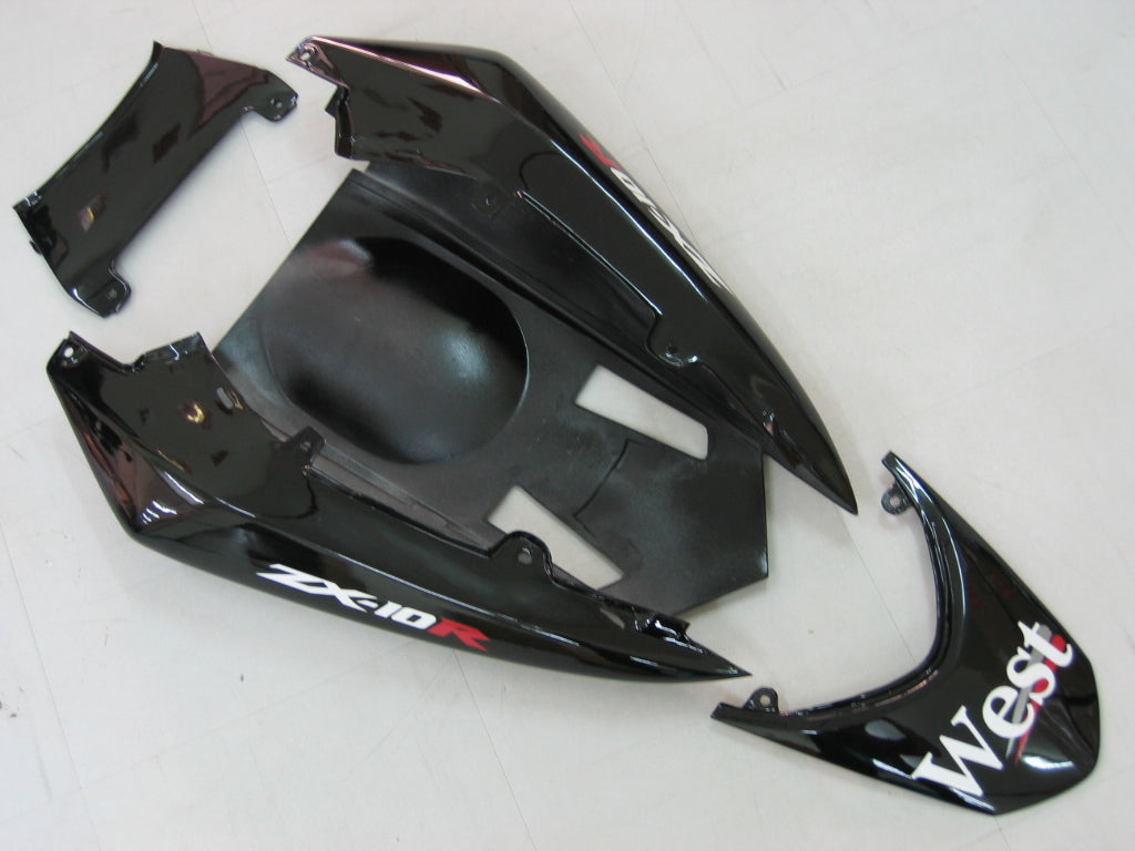 Carene Amotopart 2004-2005 Kawasaki ZX 10R Nero Bianco West Ninja Generico