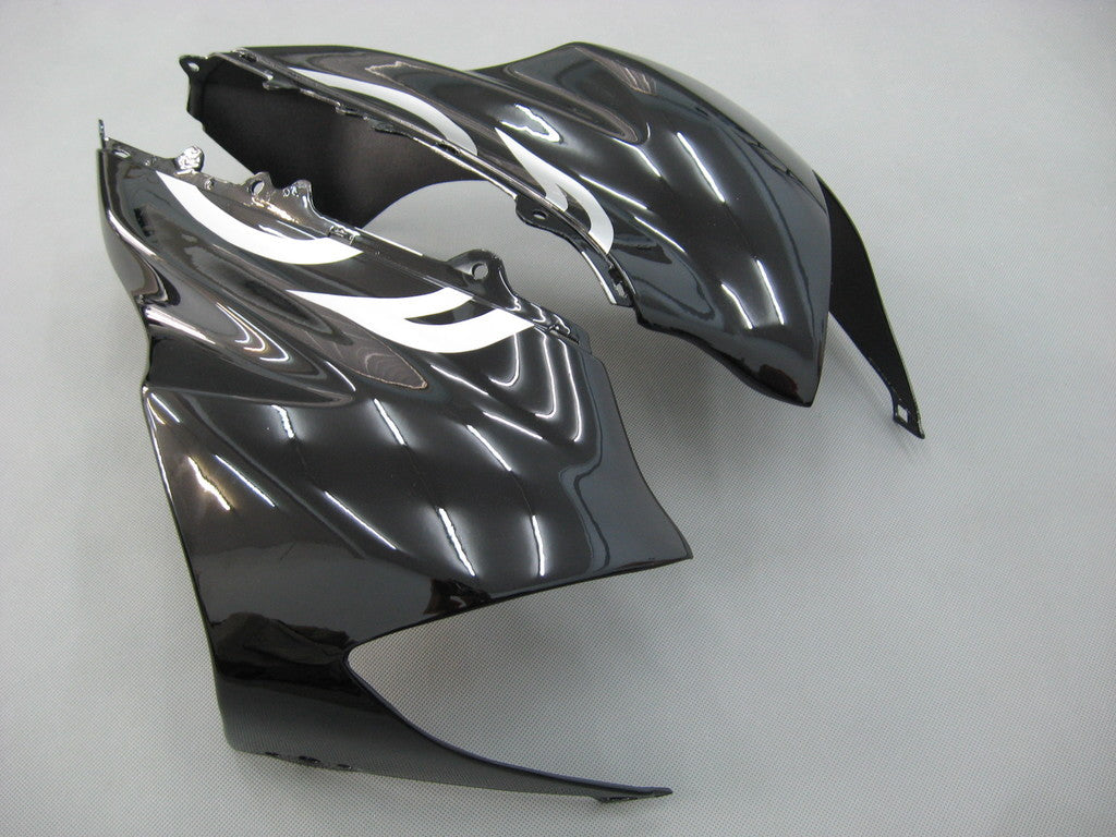 Amotopart Carenados 2004-2005 Kawasaki ZX 10R Negro y Plata Flame Ninja Genérico