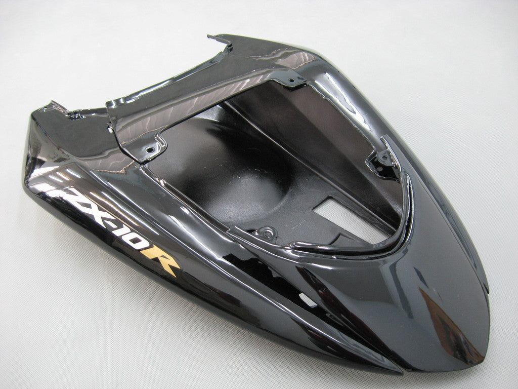 Amotopart Carenados 2004-2005 Kawasaki ZX 10R Negro y Plata Flame Ninja Genérico