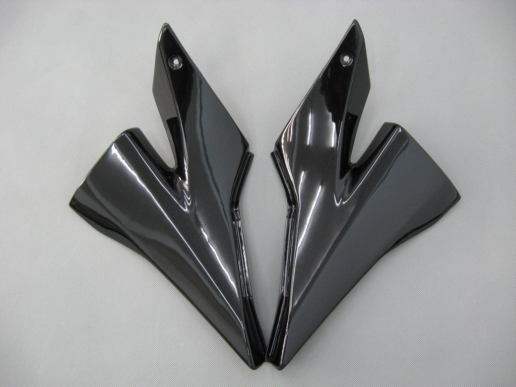 Amotopart Carenados 2004-2005 Kawasaki ZX 10R Negro y Plata Flame Ninja Genérico