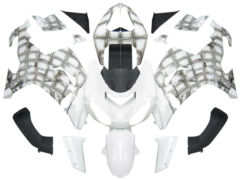 Carénages Amotopart 2006-2007 Kawasaki ZX 10R Blanc Spiderman Generic