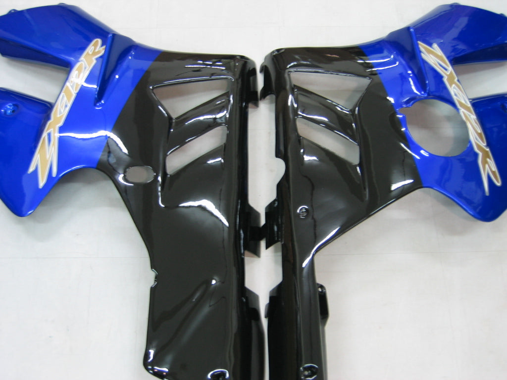 Amotopart Carénages Kawasaki ZX12R Ninja Bleu Noir ZX12R (2002-2005) Générique