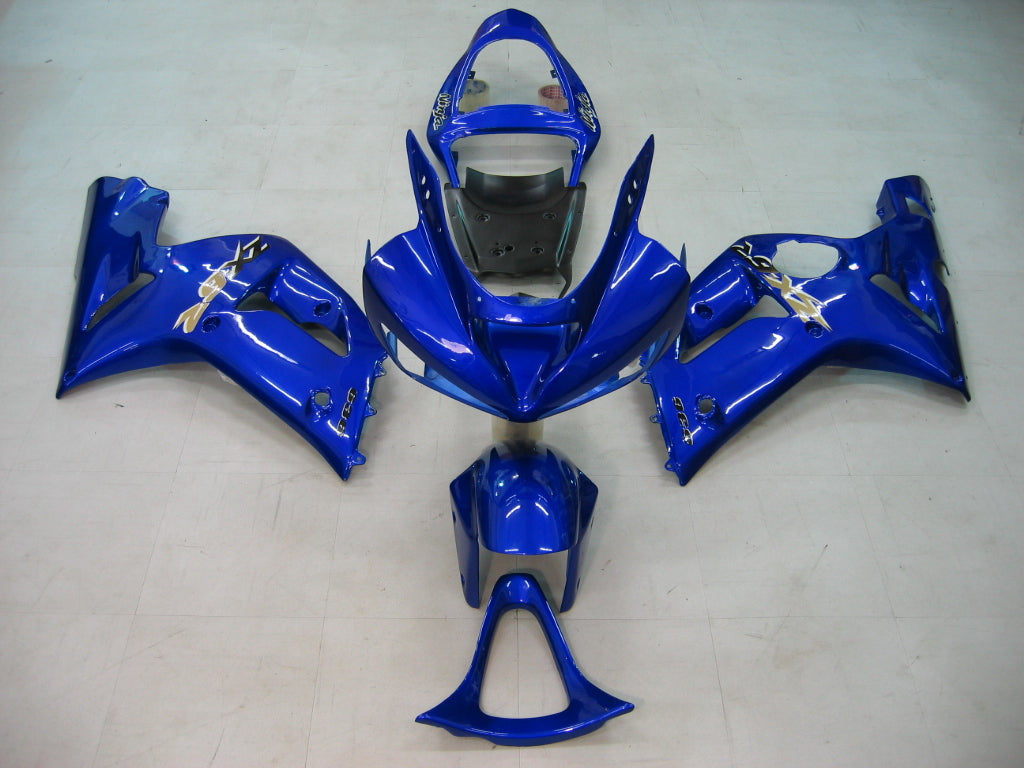 Carenados Amotopart 2003-2004 Kawasaki ZX6R 636 Azul Ninja Genérico