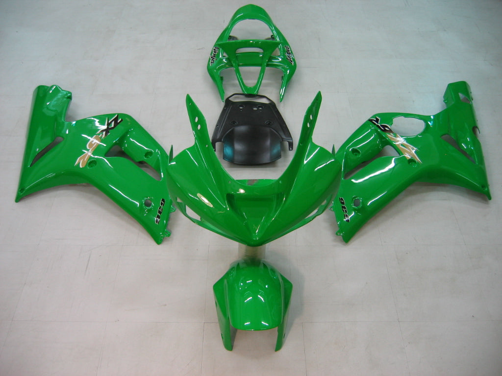 Amotopart Carenados 2003-2004 Kawasaki ZX6R 636 Verde Ninja Genérico