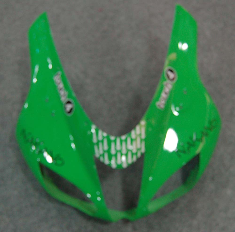 Amotopart Carenados 2007-2008 Kawasaki ZX6R ZX636 Verde Negro ZX6R Genérico