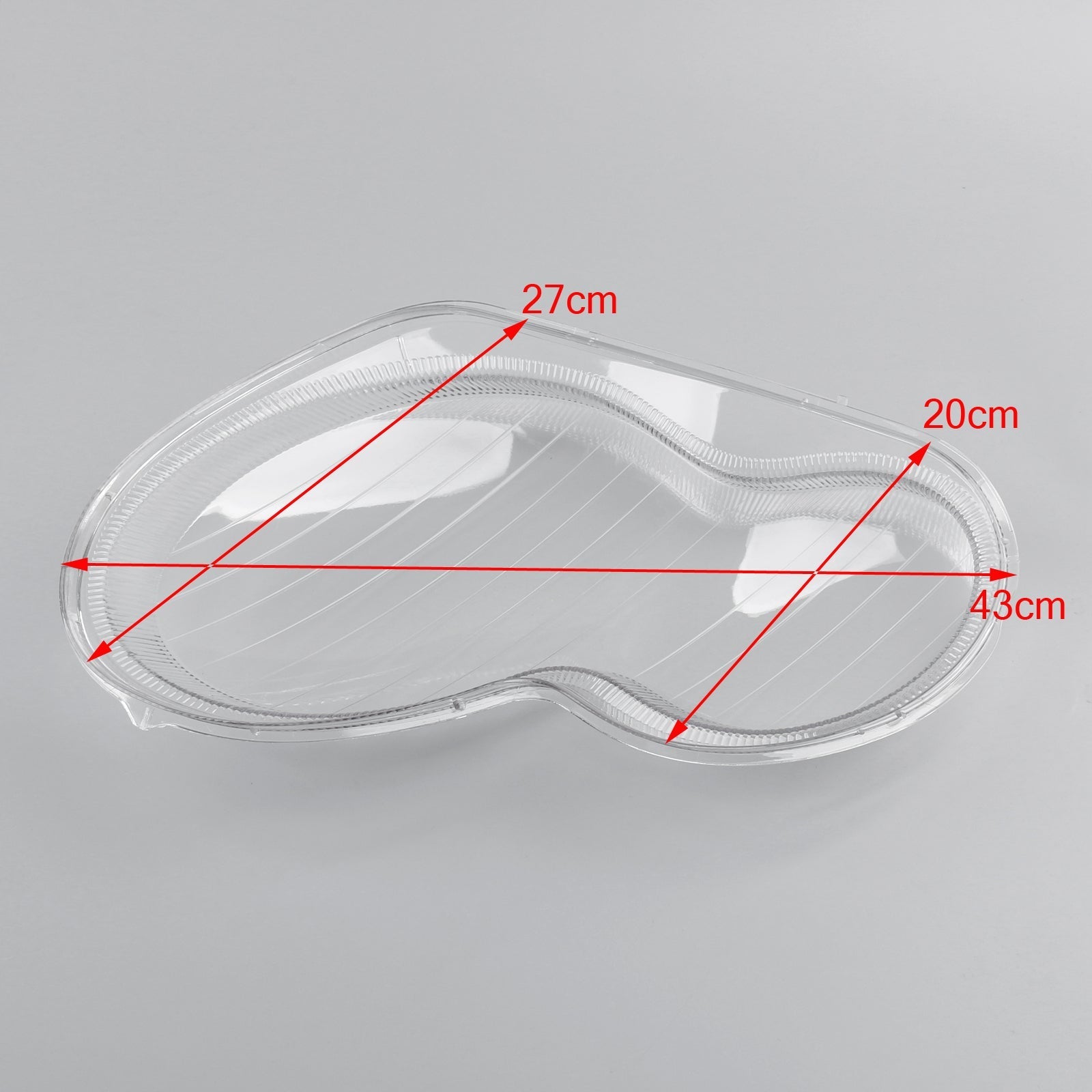 Couvercle en plastique de coque de lentille de phare gauche + droite pour 2001-2007 Benz W203 classe C générique