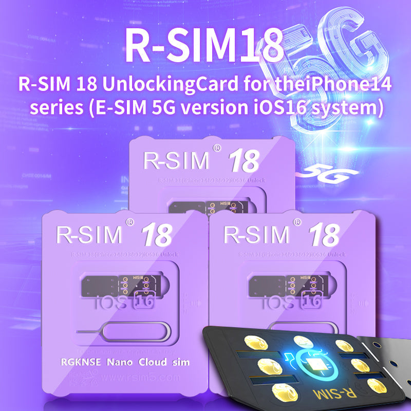 R-SIM19 NUEVA tarjeta SIM de desbloqueo estable QPE para iPhone 15 Plus 14 13 Pro Max 12 IOS17