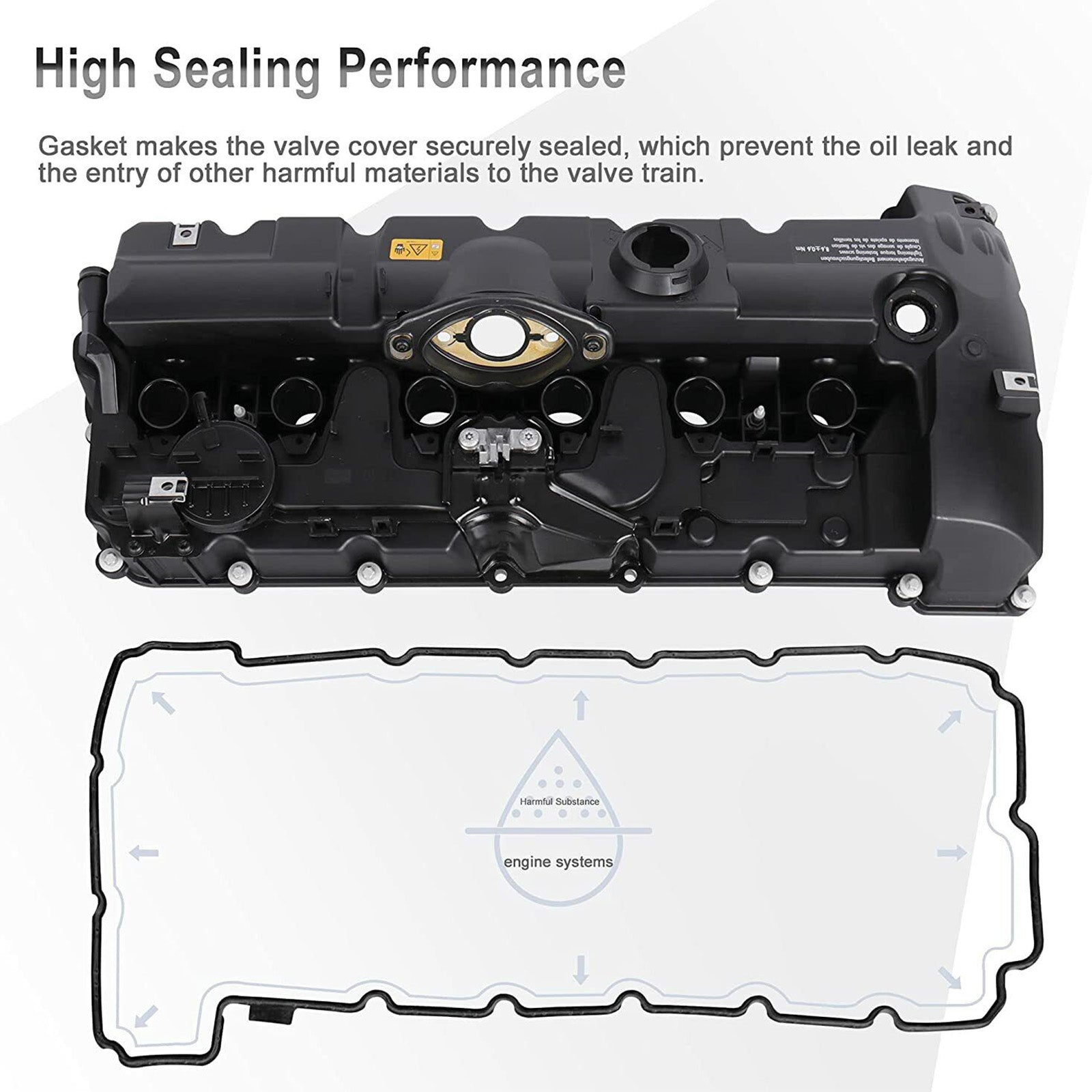 Couvercle de soupape BMW X5 2007-2010 L6 3.0L avec boulons de joint 11127552281