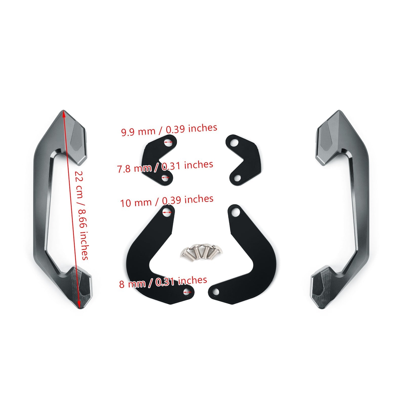 Soporte de mano para reposabrazos de pasajero trasero de motocicleta para Honda CB650R 2019-2020 genérico