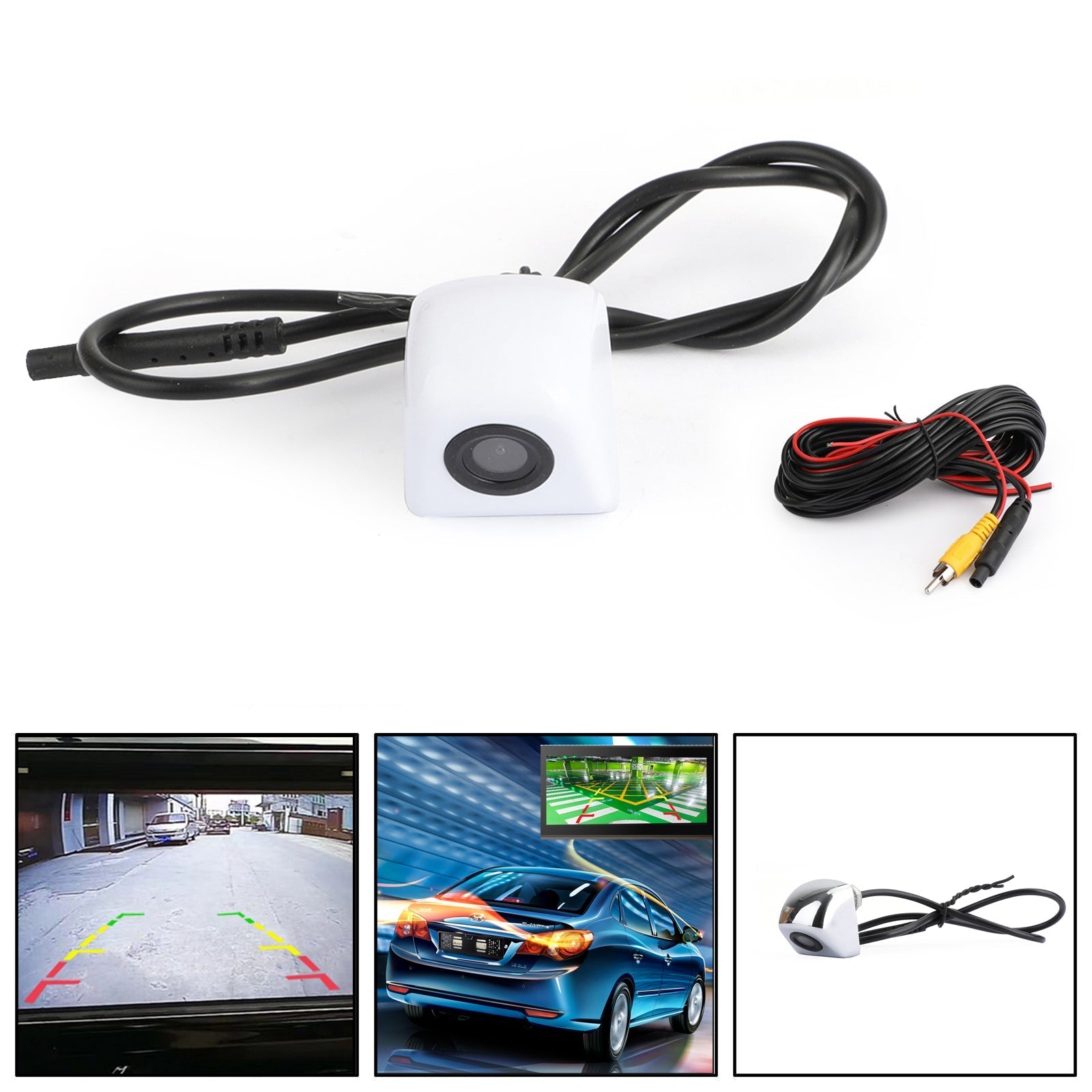 170¡ã CDD Reverse Car Rear View Backup Camera CMOS Night White