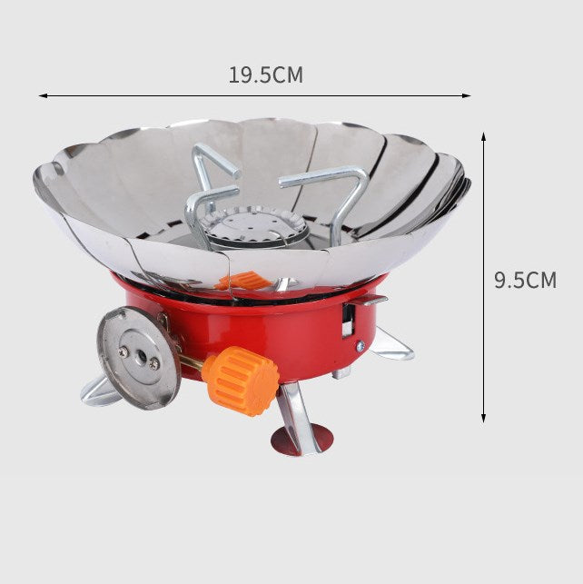 Mini Brûleur À Gaz Pliant Cuisinière Extérieure Cuisinière Au Butane Camping Coupe-Vent