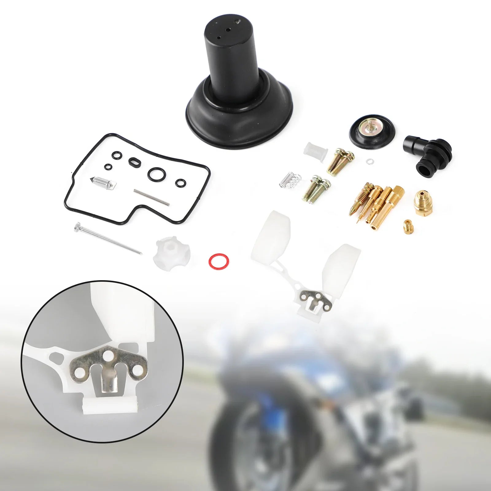 Kit ricostruzione carburatore con pistone e galleggiante per generico Honda VLX600 Steed 600