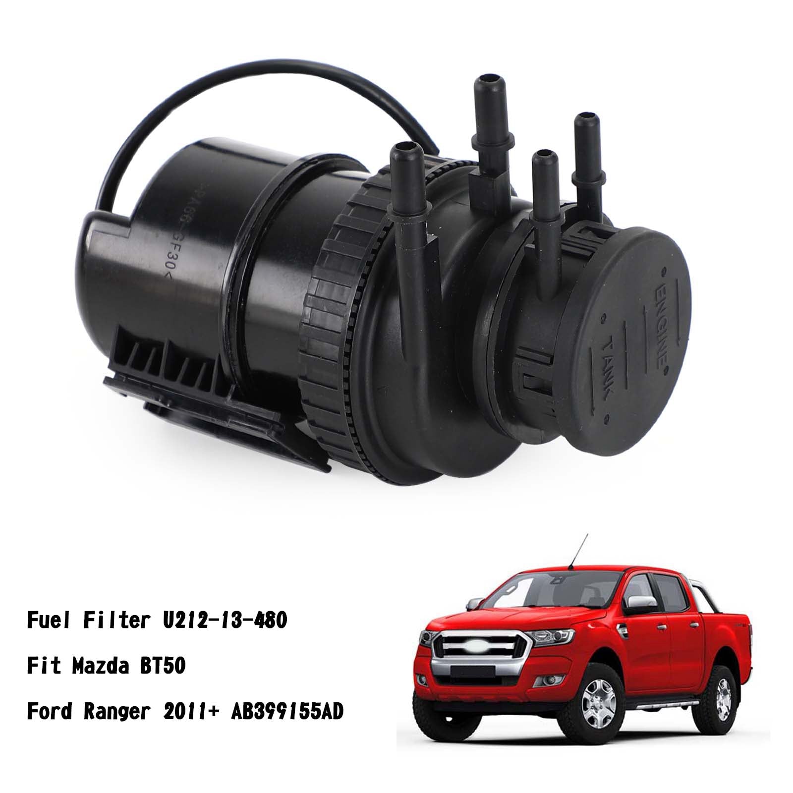 Filtro carburante U212-13-480 per Mazda BT50 Ford Ranger 2011+ generico AB399155AD