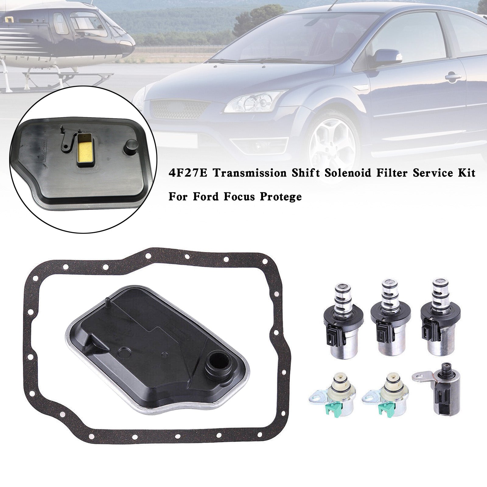 Kit di manutenzione filtro solenoide cambio trasmissione Ford Focus 2000-2014 4F27E