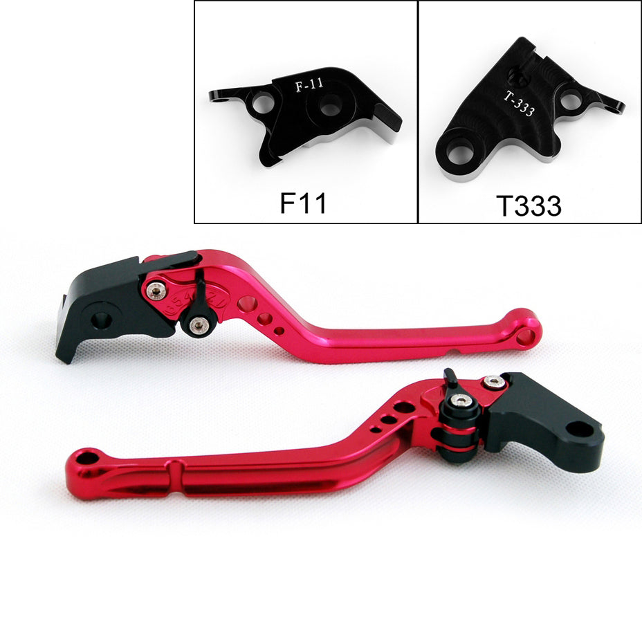 Leviers d'embrayage de frein longs pour Triumph Daytona 675 R 11-14 Noir Generic