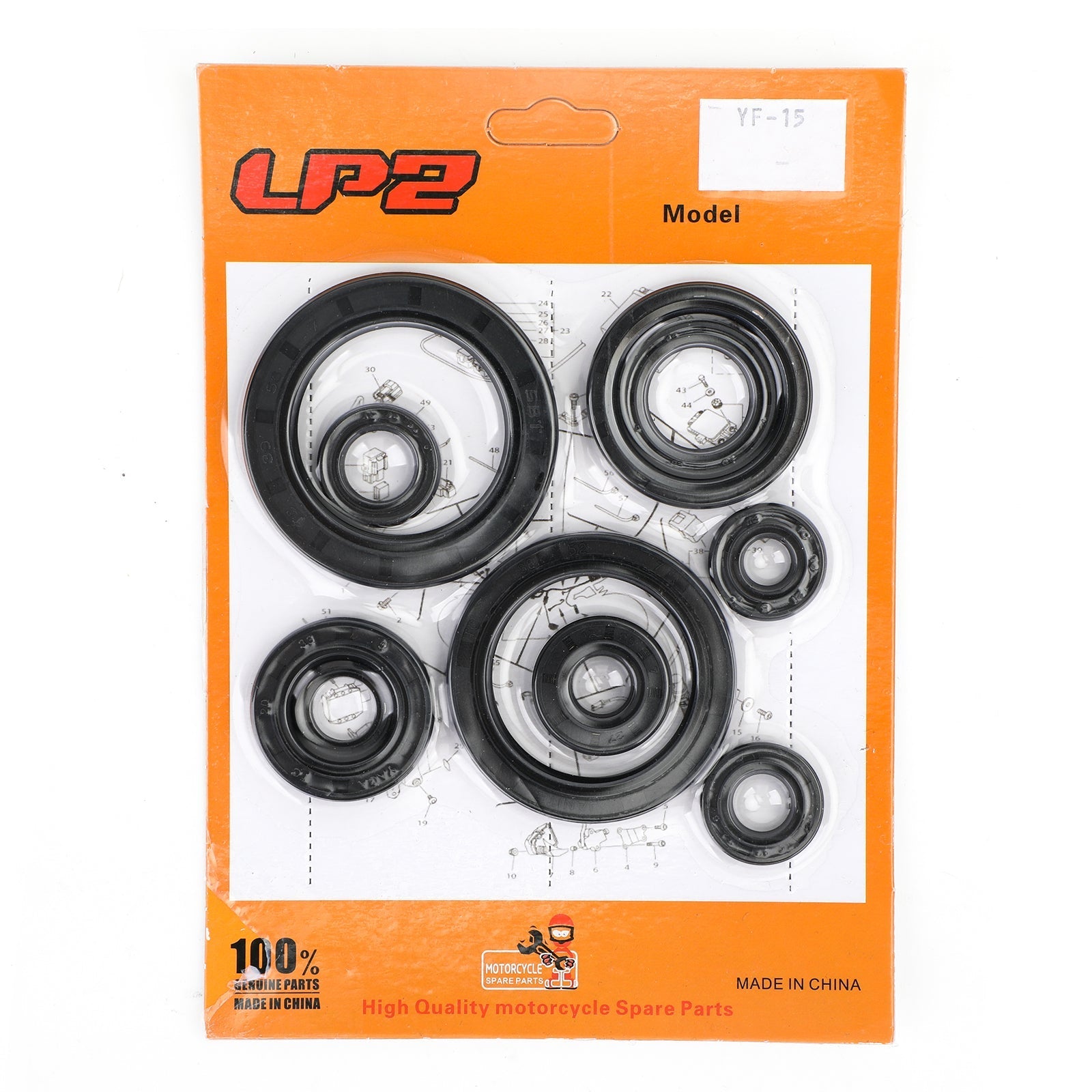 10 Uds Kit de sello de aceite de motor para Honda CRF450R CRF 450 2002-2006 2005 2004 2003 genérico