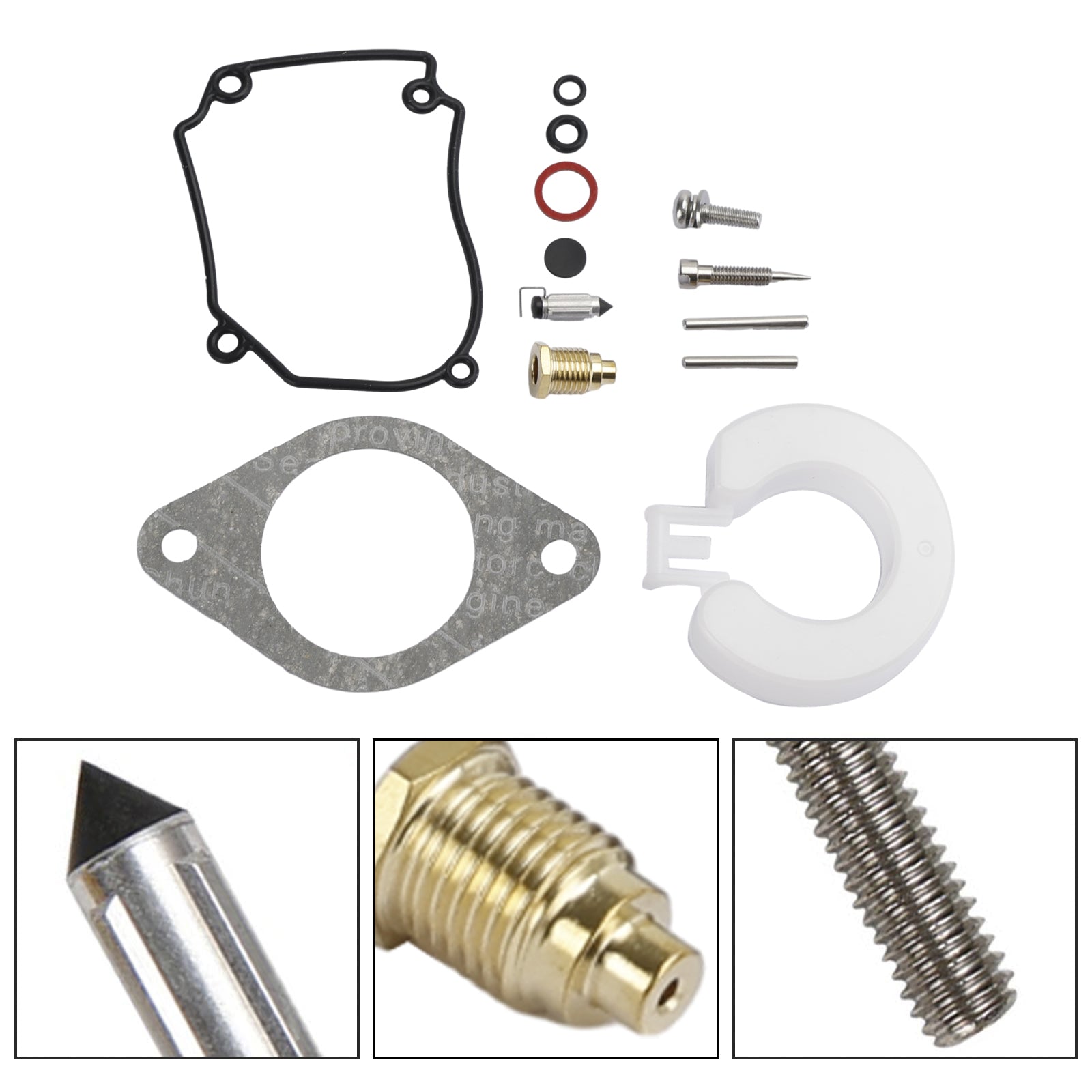 Kit de reconstrucción de carburador para Yamaha 9.9HP 1986-1995 15HP 1984-1992 6E7-W0093