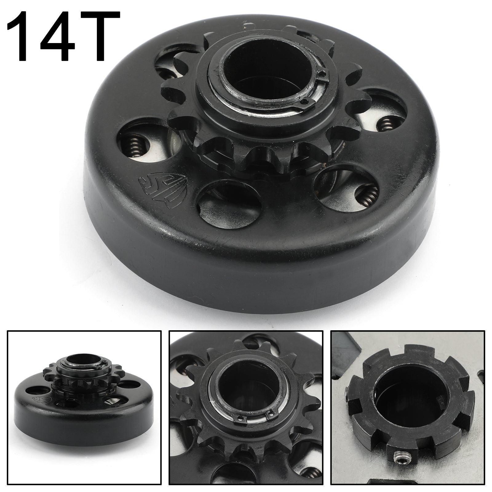 13HP Go Kart Centrifuge Embrayage 1 pouce Alésage 14T 14 Dent Pour 40 41 420 Chaîne