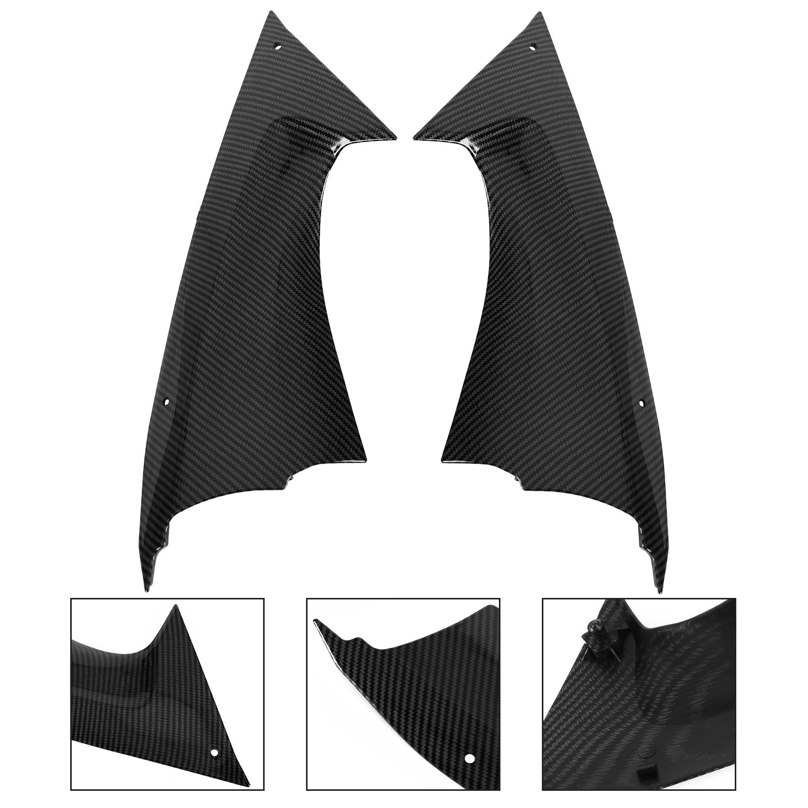 Hall of the Gas Tank stoječi bočni rezervoar za Yamaha YZFR6 R6 2008-2014 generični ogljik