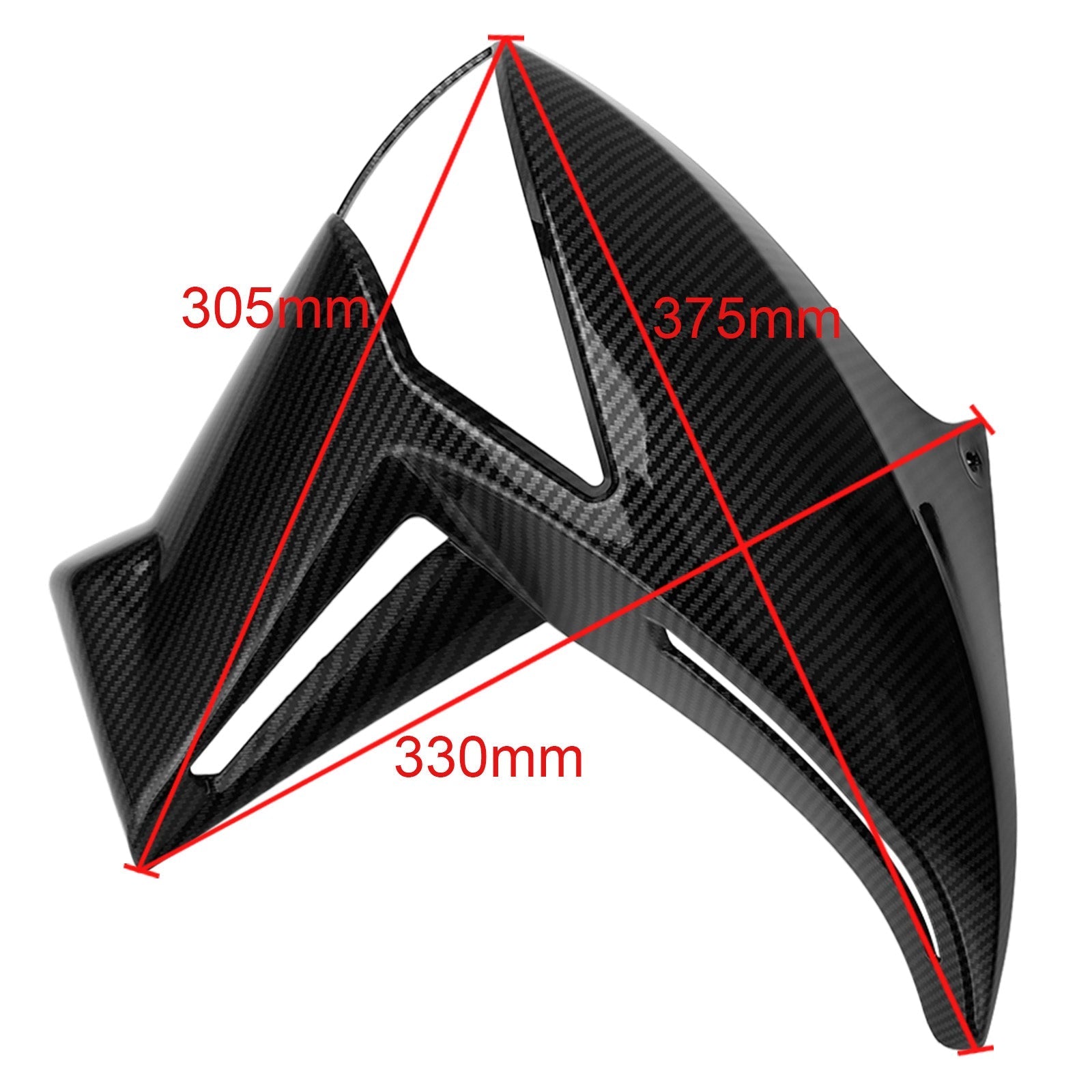 Capot de carénage de panneau de couverture de radiateur latéral avant pour KAWASAKI ER6N 2009-2011 générique