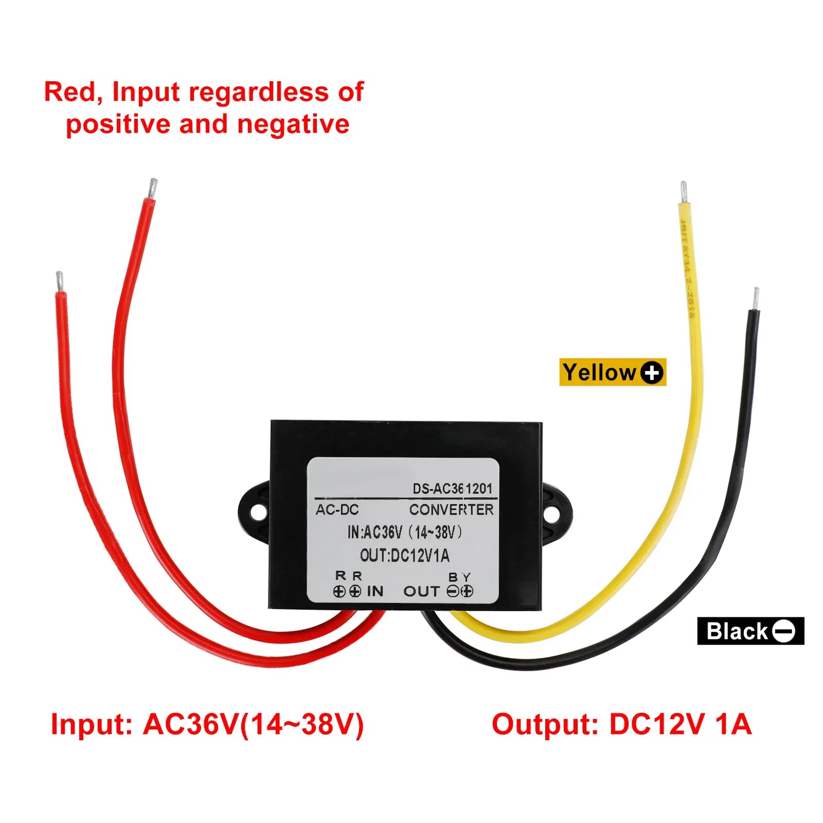 Convertisseur AC-DC étanche AC 36V Abaisseur au module d'alimentation DC12V