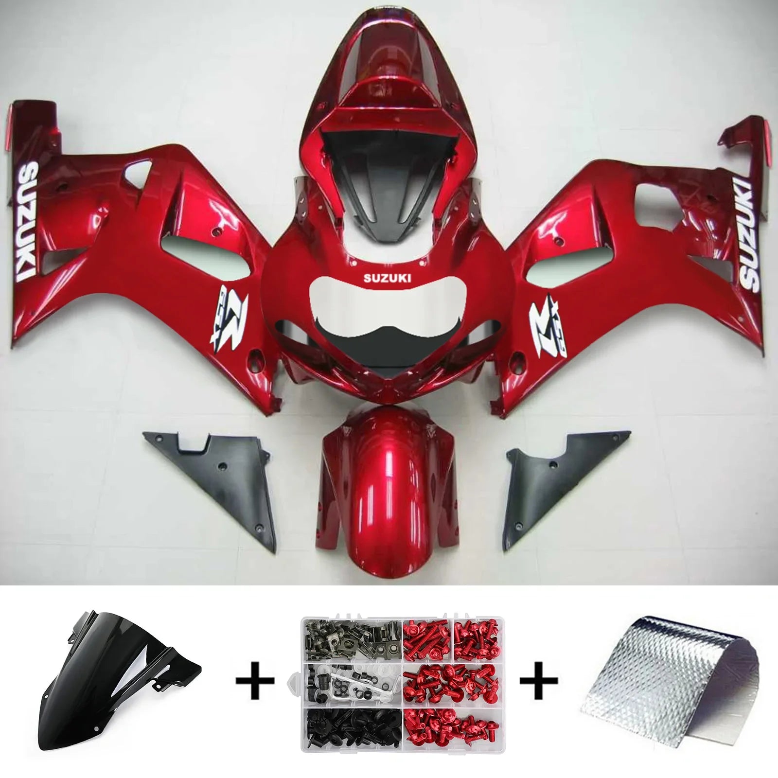 Amotopart Suzuki GSXR750 2001-2003 Kit Carenado Plastico ABS Carroceria