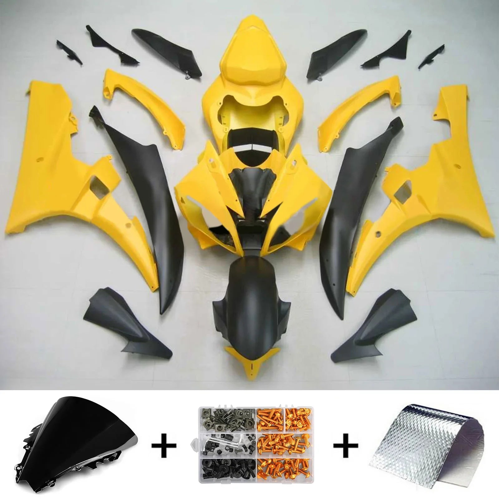 Kit de carénage Amotopart pour Yamaha YZF 600 R6 2006-2007 générique