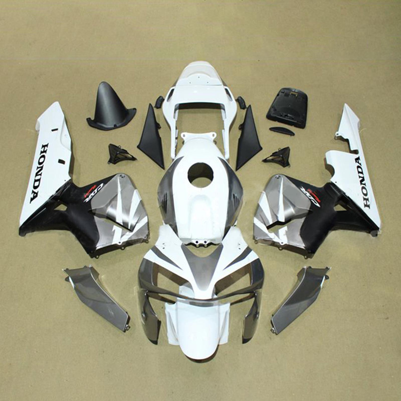 Amotopart Honda CBR600RR 2003-2004 F5 Kit Carénage Carrosserie Plastique ABS