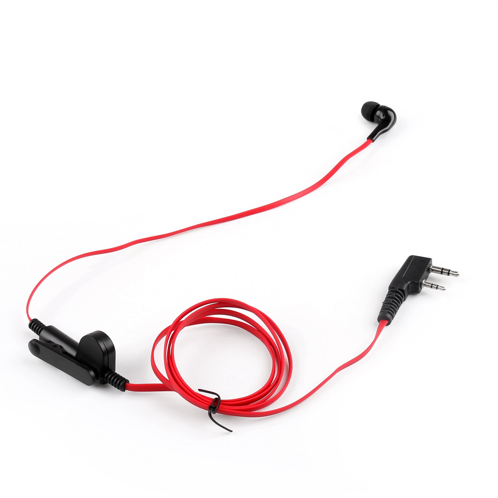 5x Oreillette Casque Pour Kenwood BAOFENG TYT LINTON UV-5R TG-UV2 Deux Voies Rouge