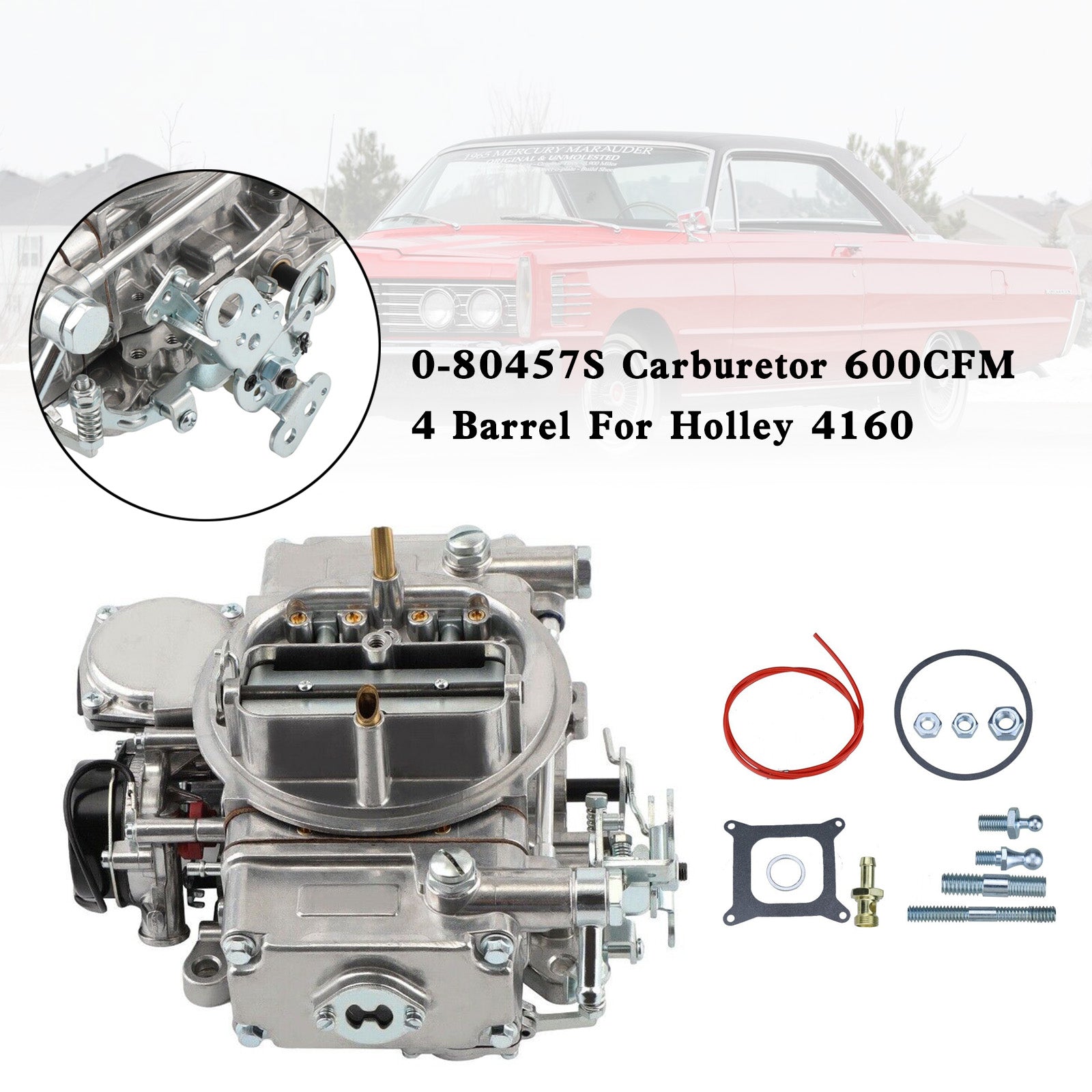 0-80457S 600CFM Carburatore a 4 cilindri per Holley 4160