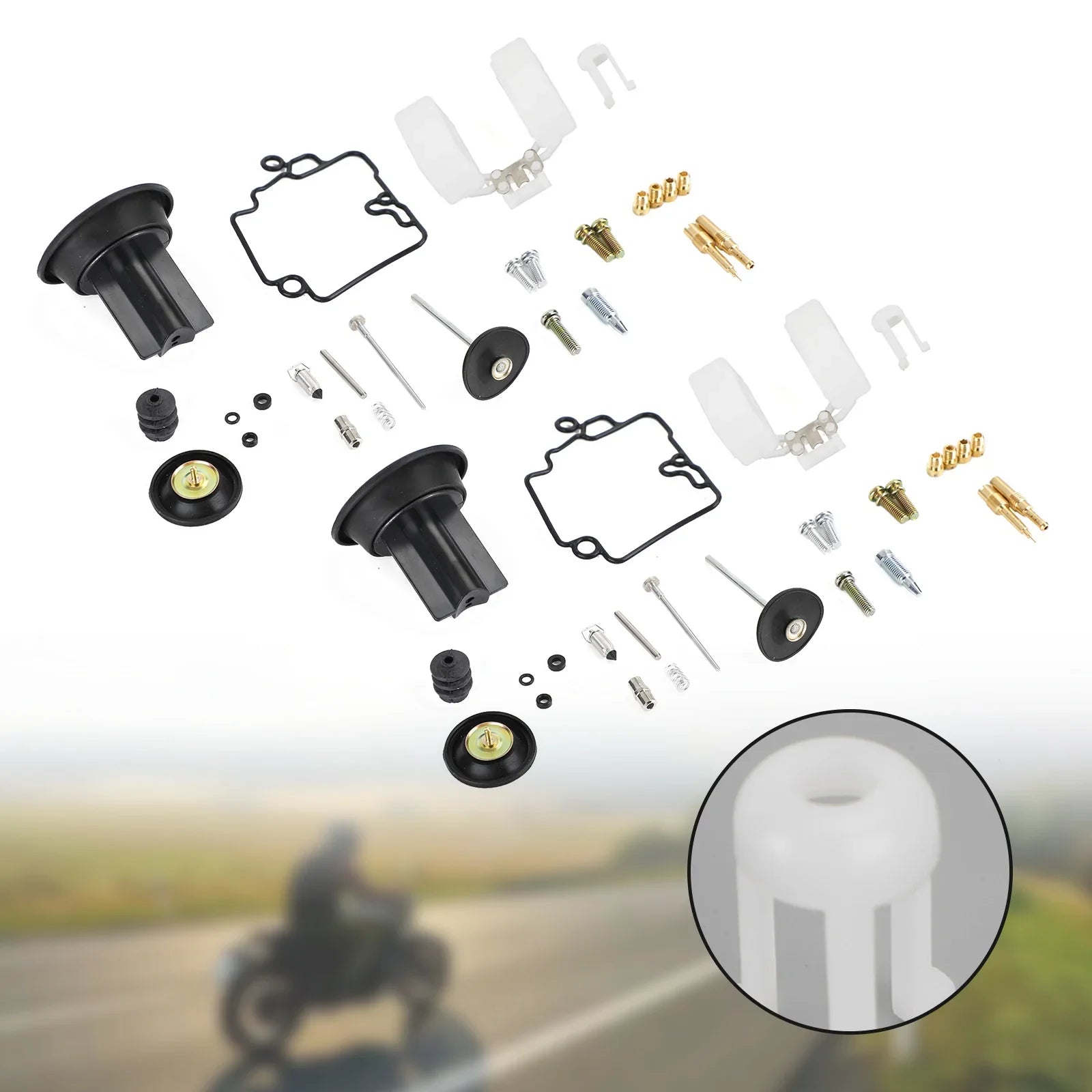 Kit de reconstruction de carburateur 2X pompe d'accélération adaptée pour KT CVK24 Scooter Racing générique