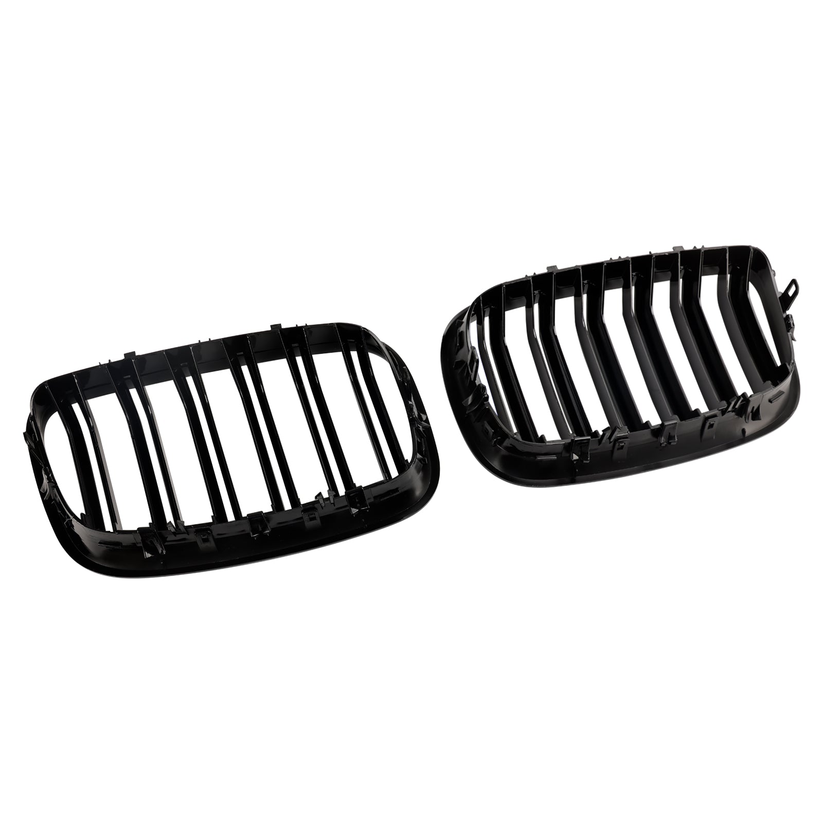 BMW X6 Hybride E72 2008-2011 Grille de calandre de pare-chocs avant noir brillant