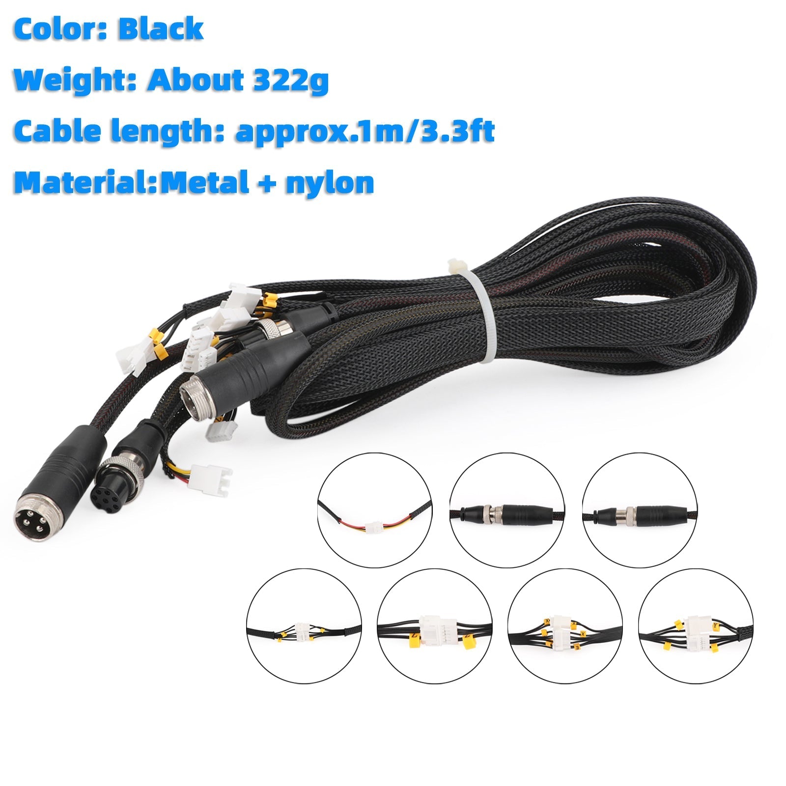 Kit de cable de extensión de piezas de impresora 3D duradero para impresora 3D serie CR10/CR-10S