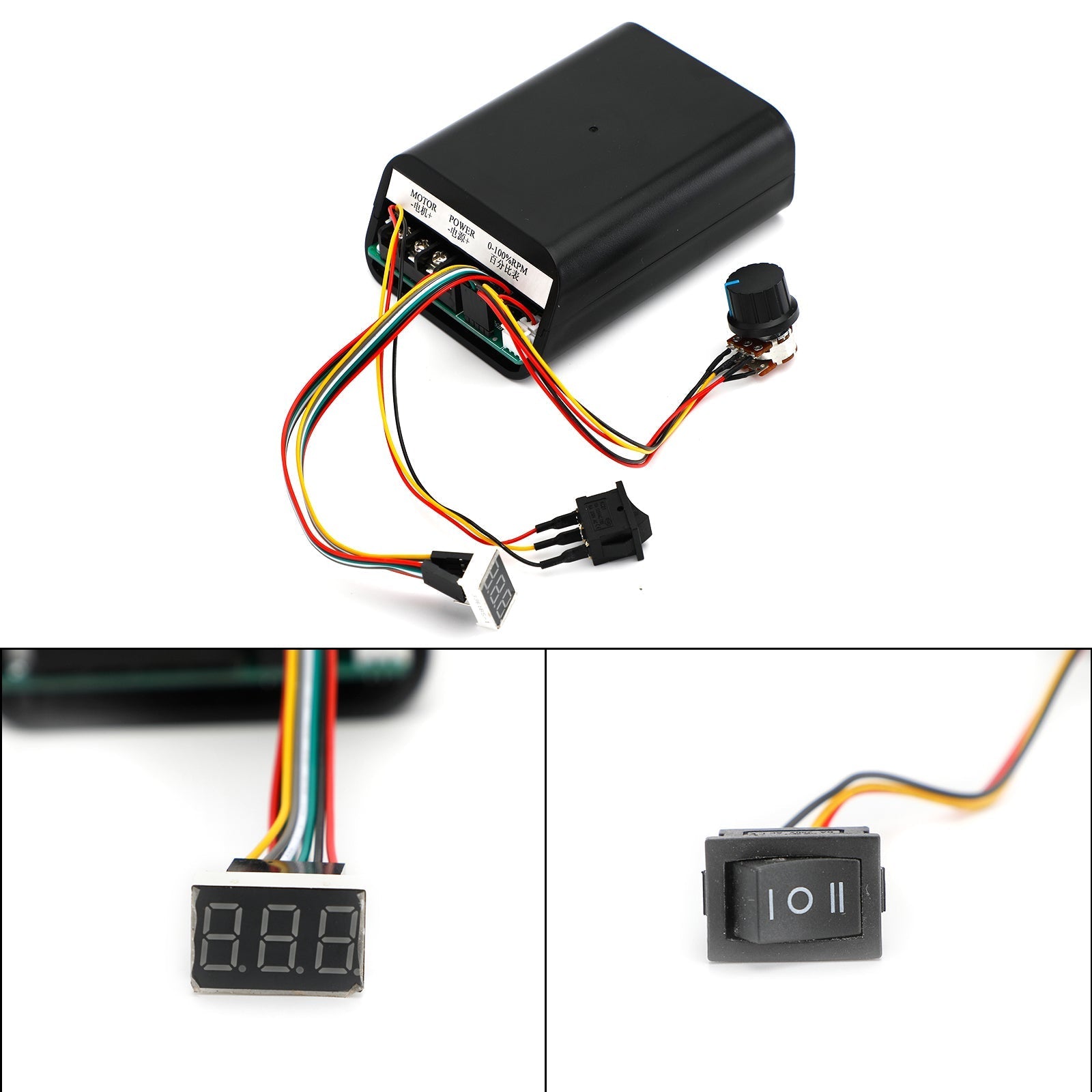 DC10-55V 40A PWM Motor Controller Interruttore reversibile CW CCW a variazione continua