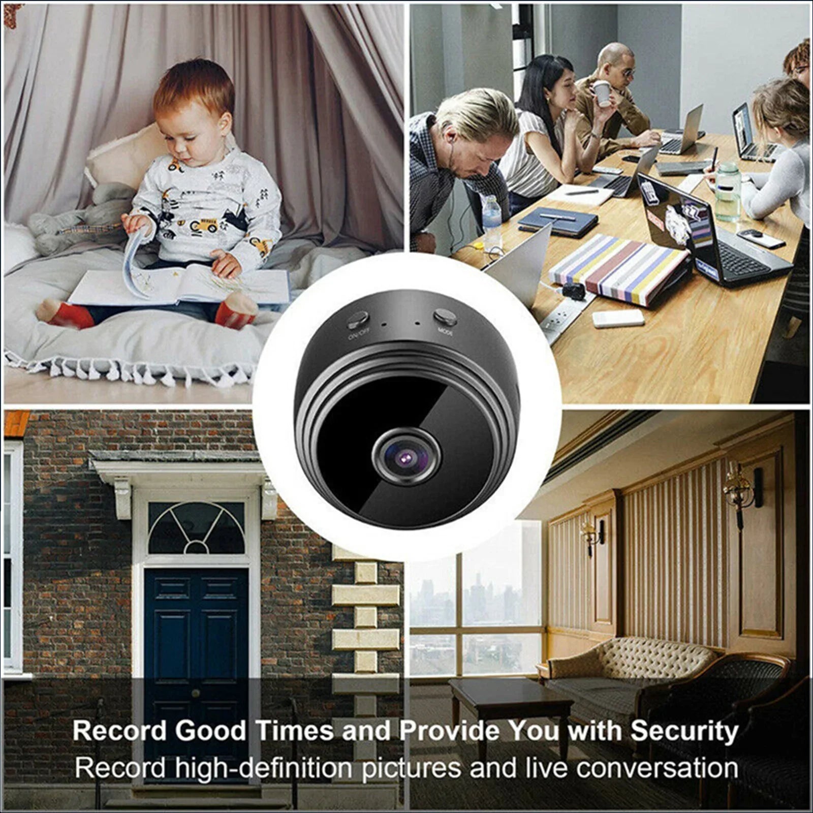 Mini caméra espion cachée sans fil Wifi IP Home Security DVR Night Vision HD 1080P