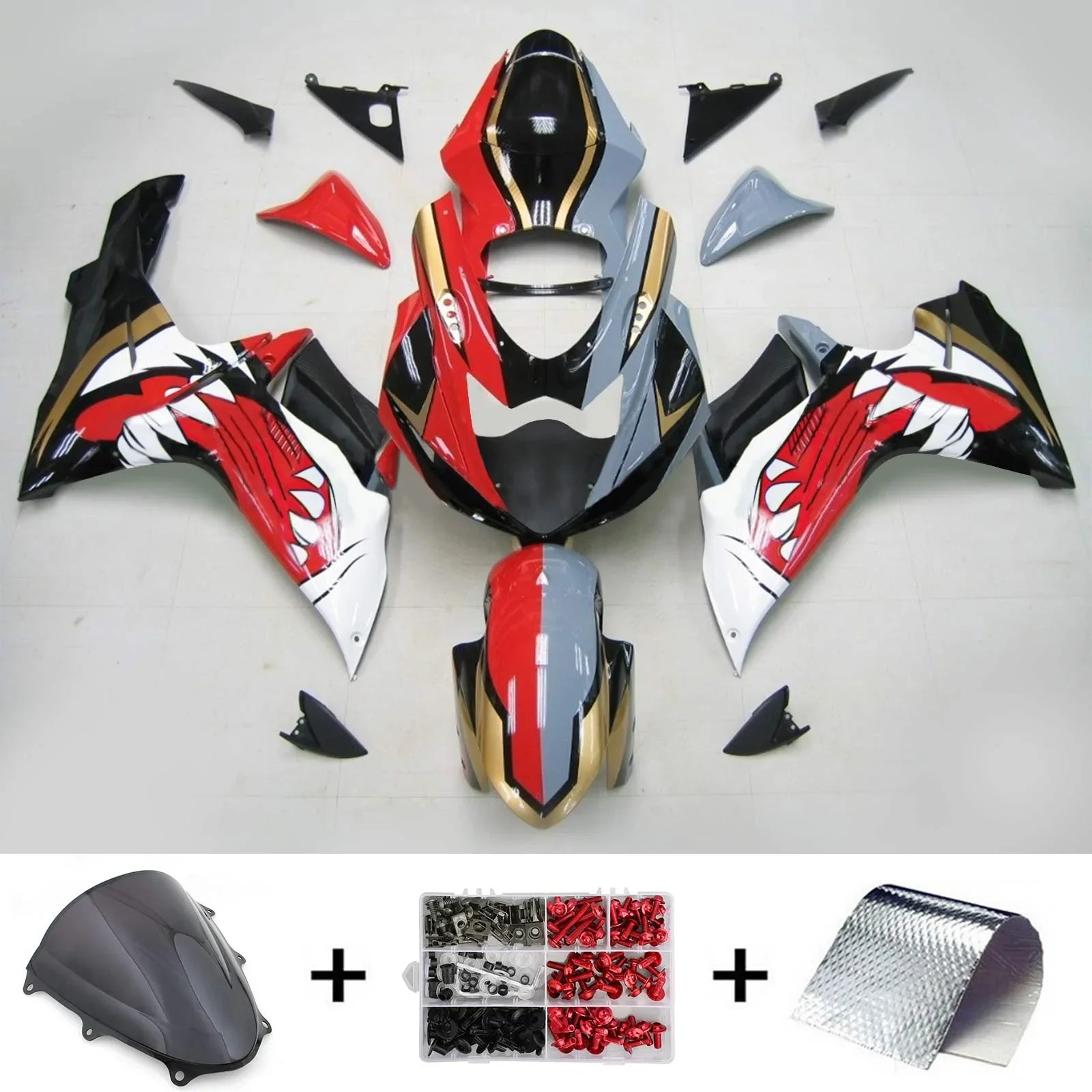 Amotopart Suzuki GSXR 600/750 2011-2021 K11 Kit Carenado Carrocería Plástico ABS